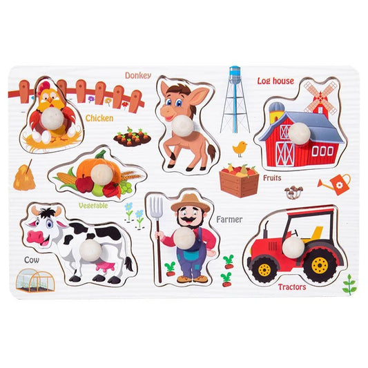 puzzle en bois Montessori pour bébé (Alphabet , Animaux , Fruits, locomotive ) - calindoux