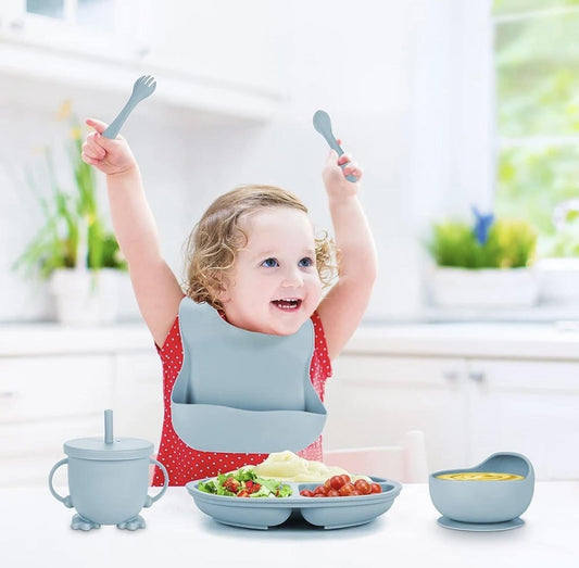 Set de repas bébé en silicone - calindoux